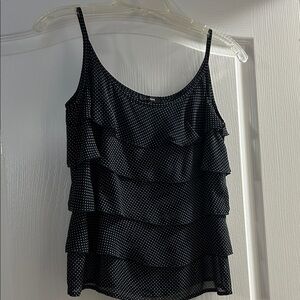 Escada Black and White Layered Camisole